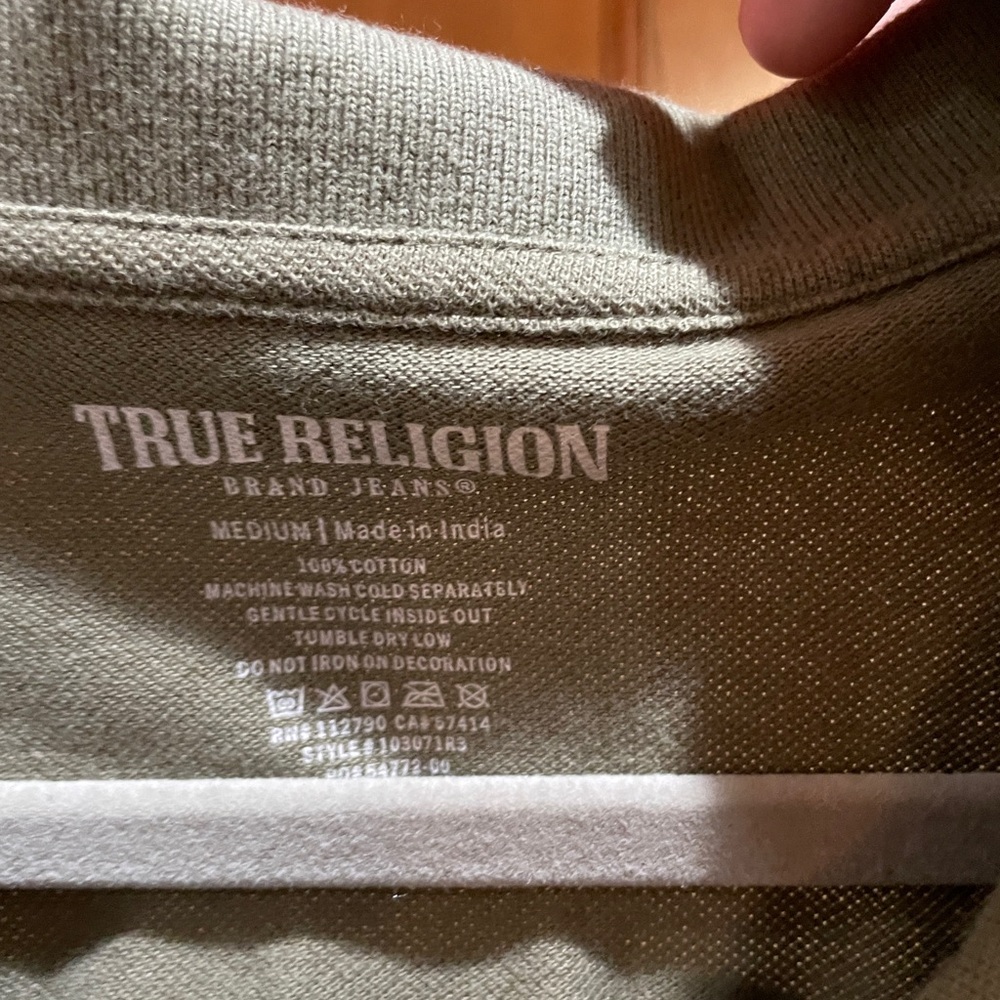 True Religion Khaki Green Crewneck